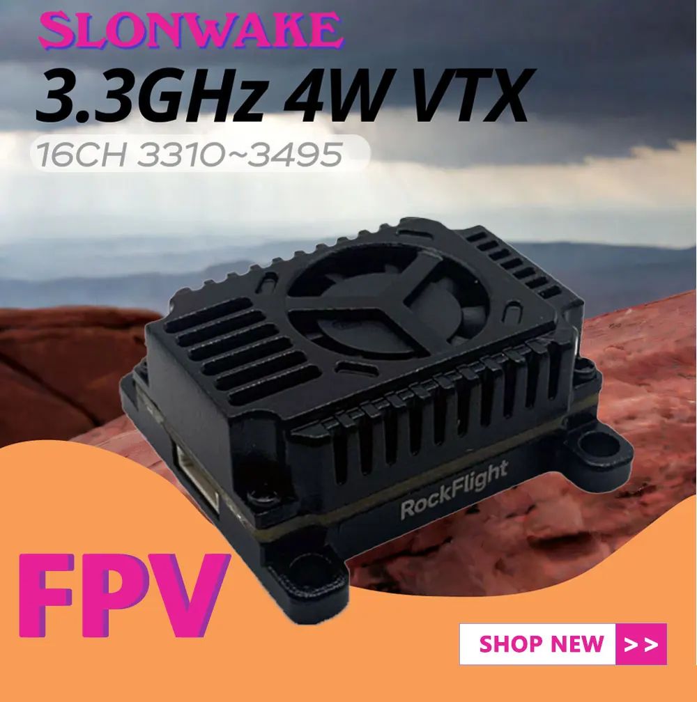 SLONWAKE FPV 3.3G 16CH 4000mW  - огляд і ціна Drone Transmitter